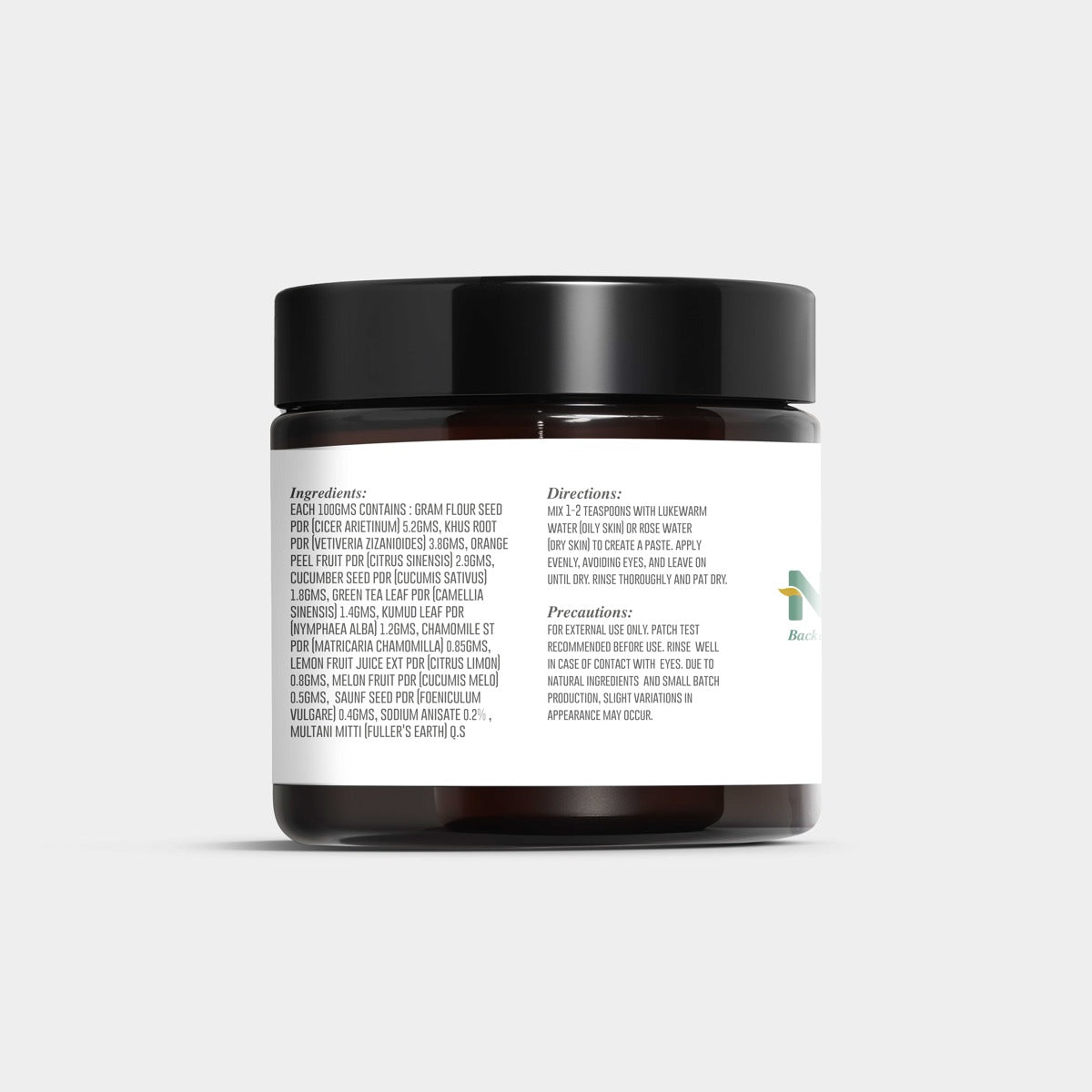 Skin Brightening Face Mask with Botanical Ingredients