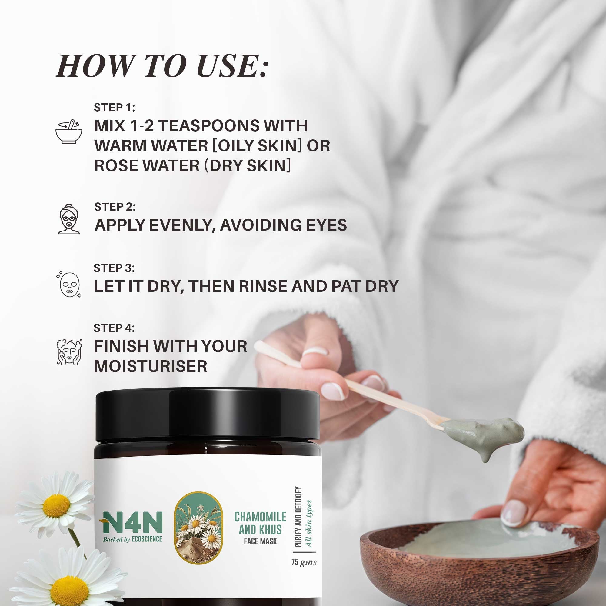 Skin Brightening Face Mask with Botanical Ingredients