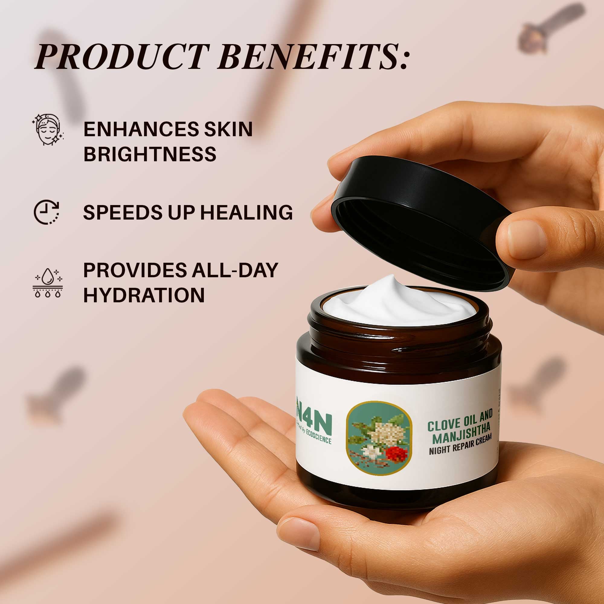 Night Repair Face Cream with Hydration and Renewal Formula