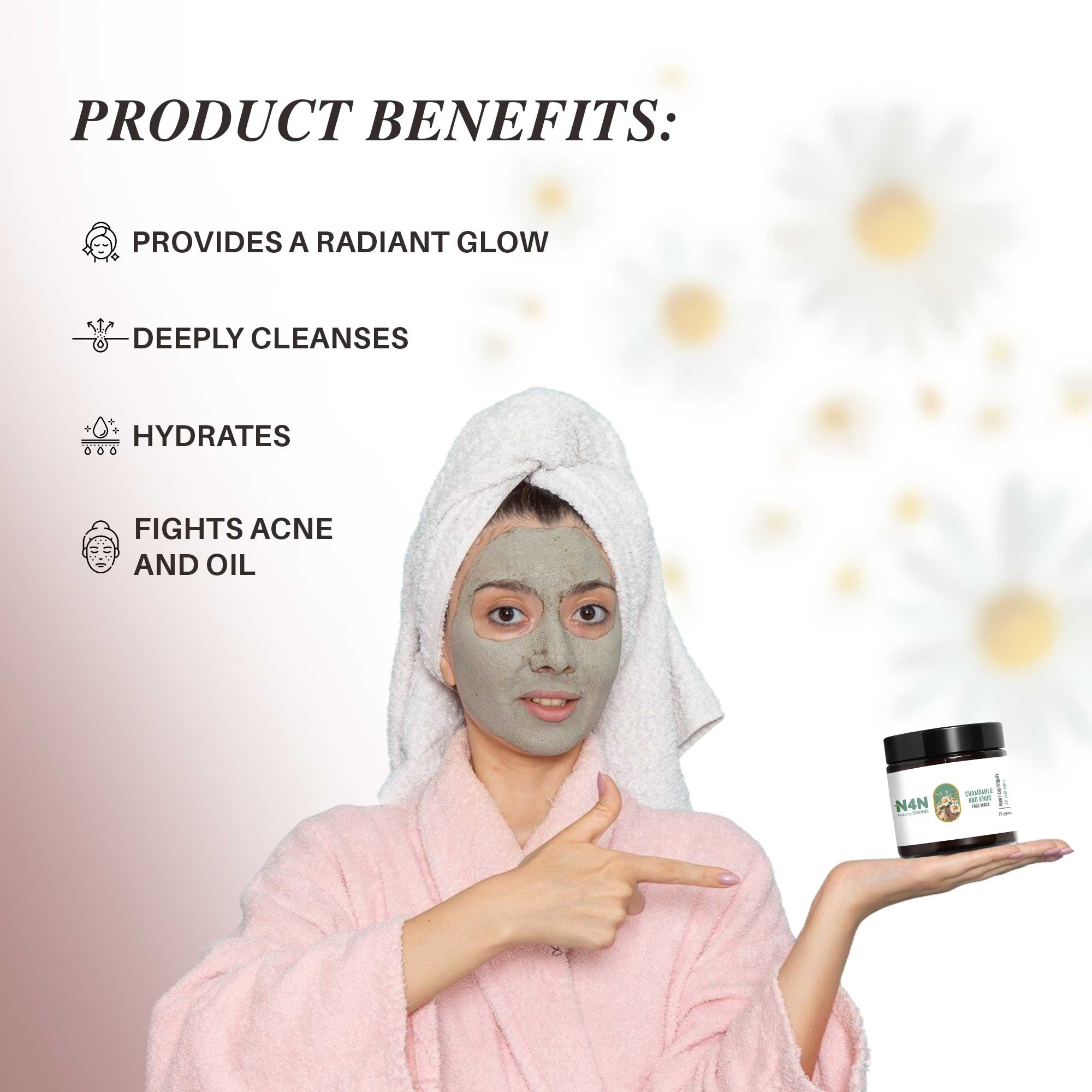 Skin Brightening Face Mask with Botanical Ingredients