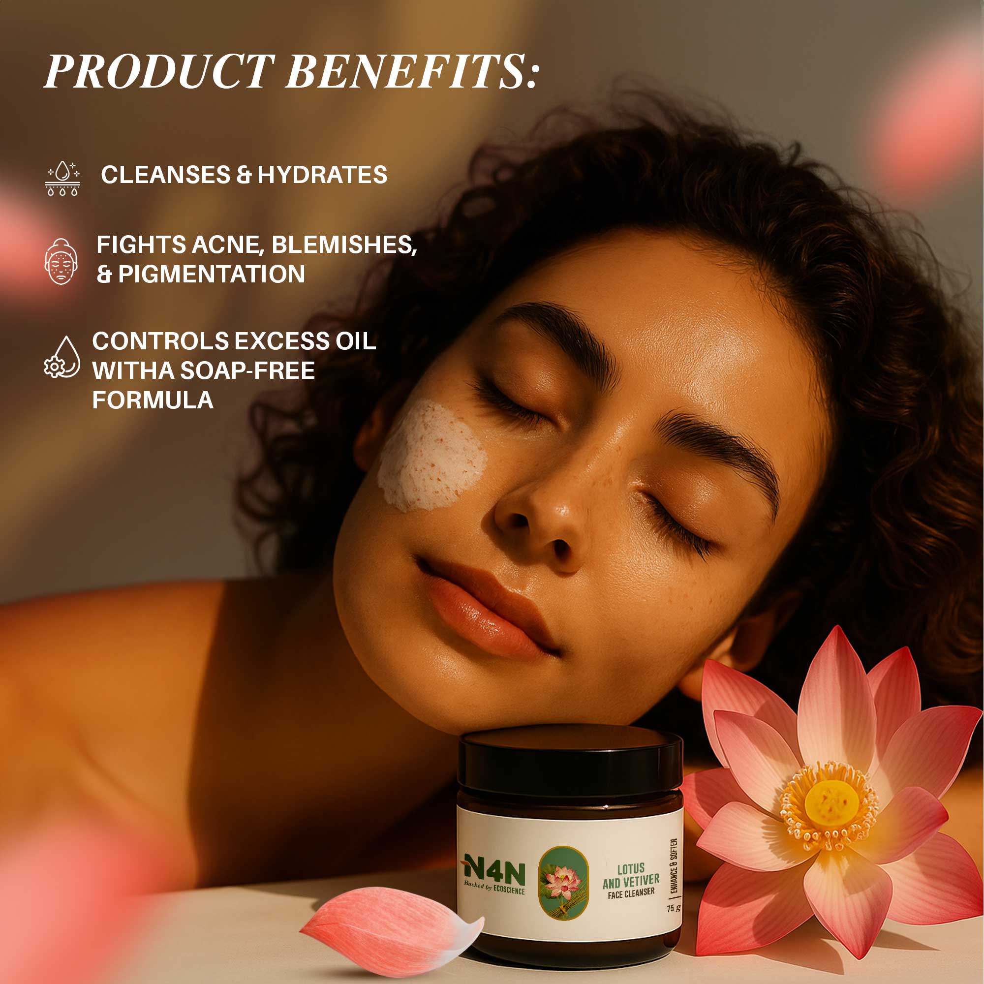 Natural Face Cleanser for Deep Pore Purification