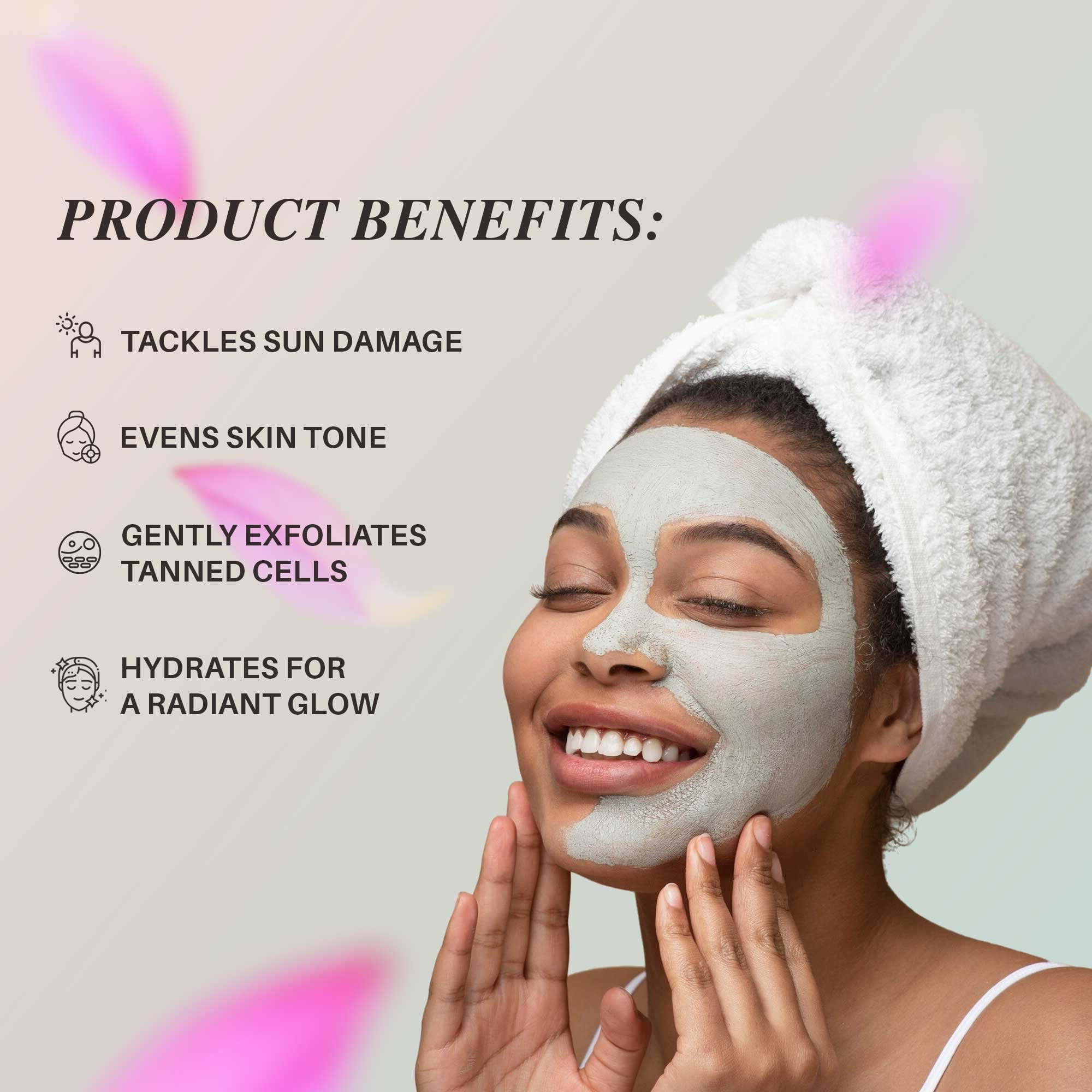 Detan Face Pack with Herbal Extracts for Glowing Skin